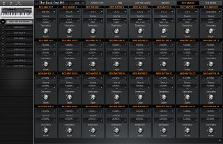 Click to display the ASM Hydrasynth Deluxe v2 Patch - MOD MATRIX Editor