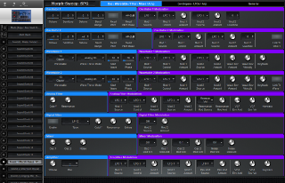 Click to display the Waldorf M Sound 1 - Osc/Wavetable/Filter/Mixer/Amp Editor