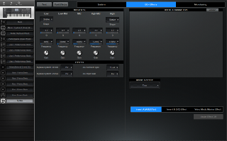 Click to display the Yamaha Motif XF 7 System - EQ + Effects Editor
